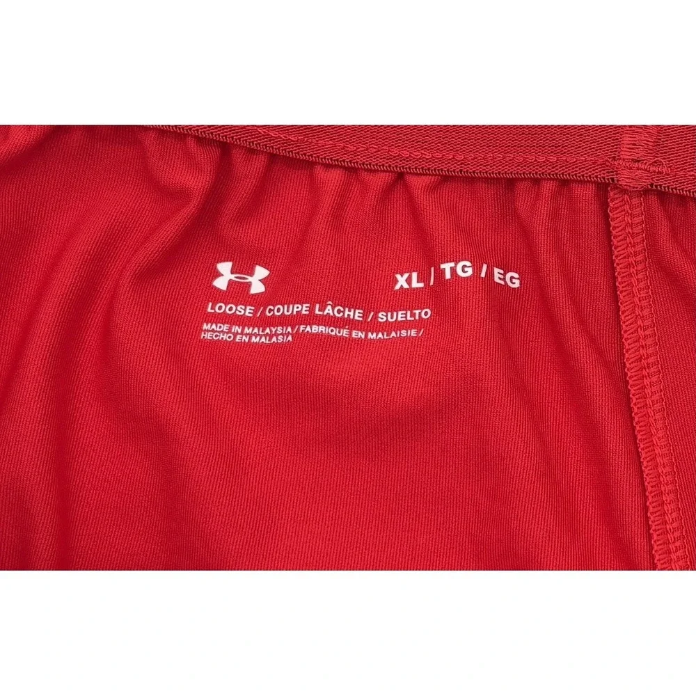 Under Armour SU Field Hockey Shorts Women's XL Red Knit Mid-Length Stretch